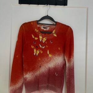 VINTAGE Kenzo // Orange Butterfly Sweater
